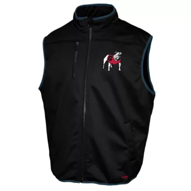 NCAA Franchise Club Georgia Bulldogs Softshell Full-Zip Vest
