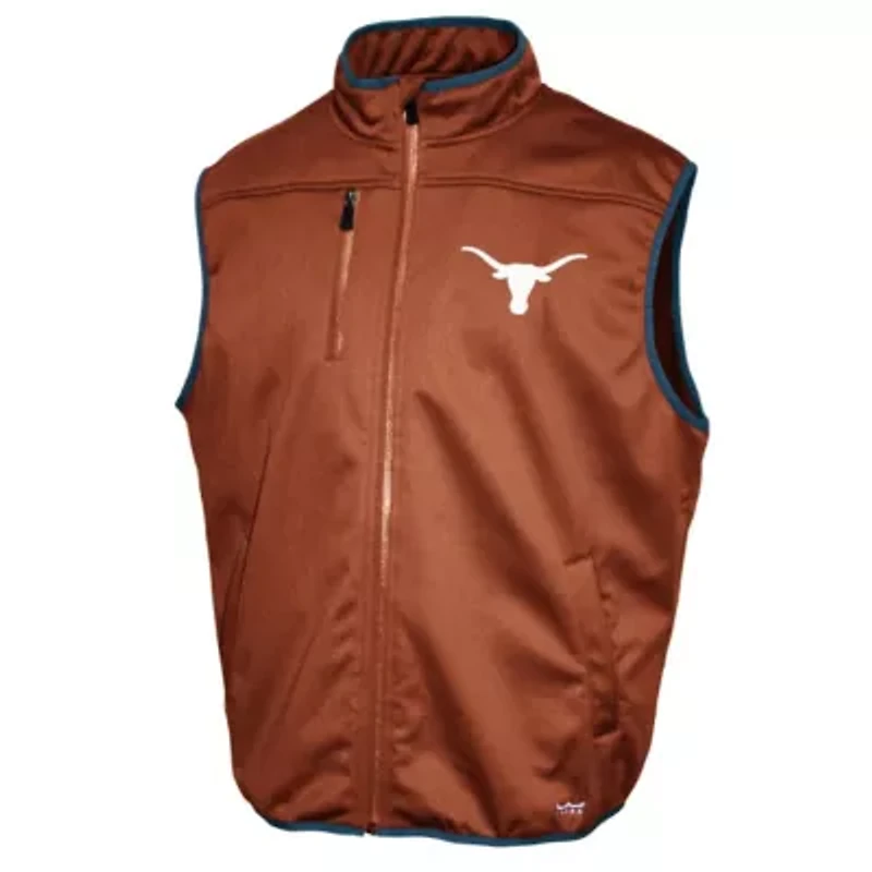 NCAA Franchise Club Texas Longhorns Softshell Full-Zip Vest
