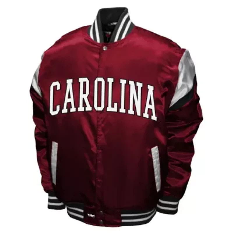 NCAA Franchise Club South Carolina Gamecocks Power Satin Full-Snap Jacket