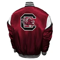 NCAA Franchise Club South Carolina Gamecocks Power Satin Full-Snap Jacket