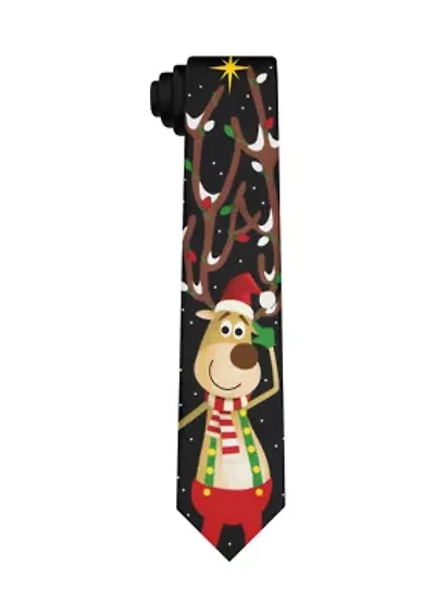 Reindeer Antler Star Tie