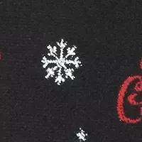 Black Merry Christmas with Snowflakes Tie