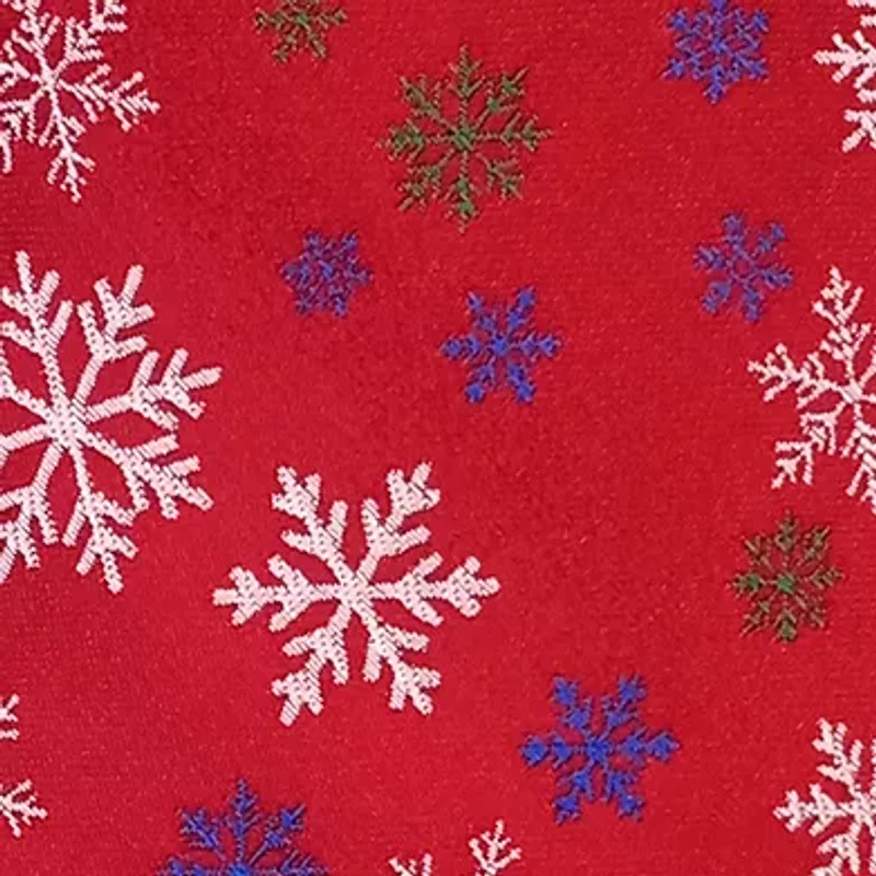 Red Shaded Snowflakes Tie