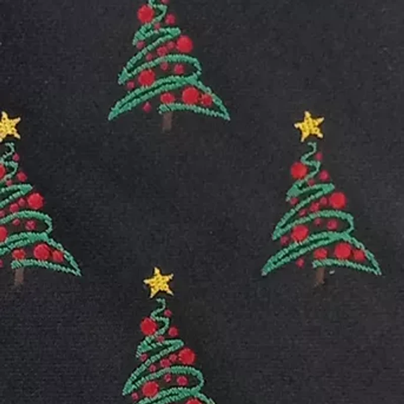 Black Artsy Tree Tie