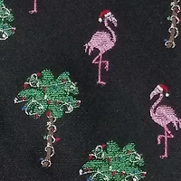 Black Flamingo and Tree Tie