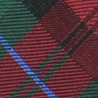 Red Snowflake Plaid Tie