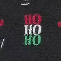 Black Ho Ho Ho Santa Tie