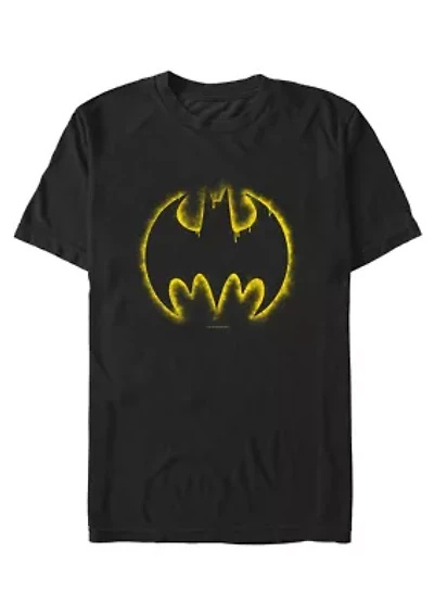 Yellow Graffiti Logo Graphic T-Shirt