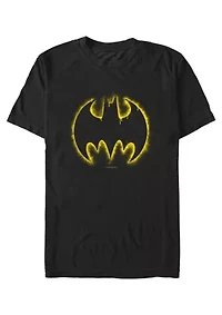 Yellow Graffiti Logo Graphic T-Shirt