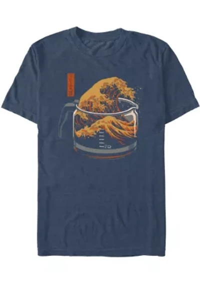 The Great Wave Of Coffee Graphic T-Shirt