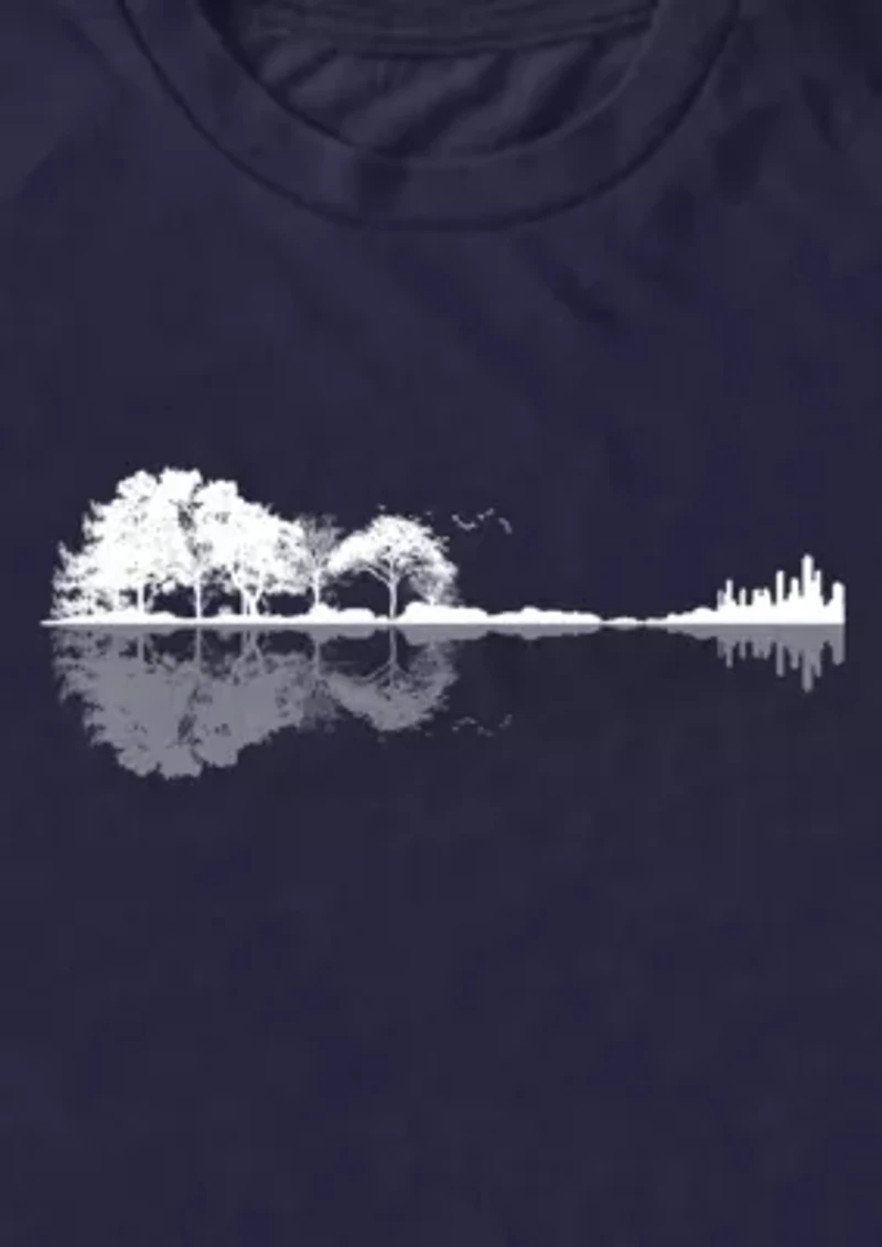 Nature Guitar Graphic T-Shirt