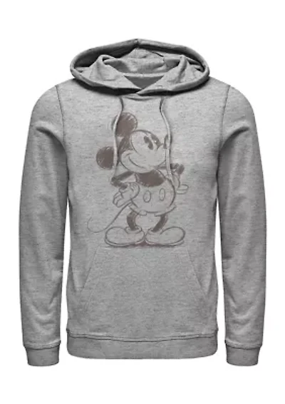 Sketchy Mickey Graphic Fleece Hoodie