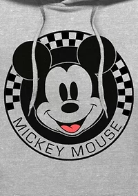 Mickey Mouse Checkered Graphic Fleece Hoodie