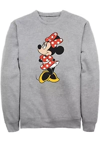 Traditional Minnie Graphic Crew Fleece Sweatshirt