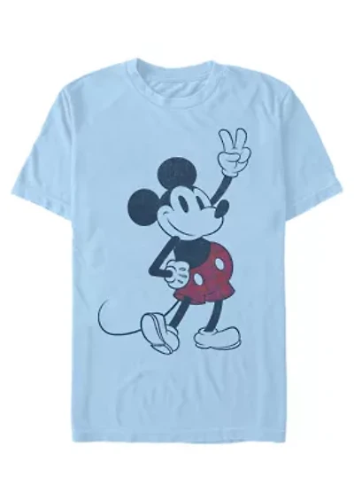 Plaid Mickey Graphic T-Shirt