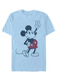 Plaid Mickey Graphic T-Shirt