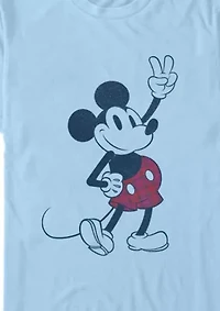 Plaid Mickey Graphic T-Shirt