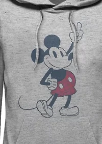 Plaid Mickey Graphic Fleece Hoodie