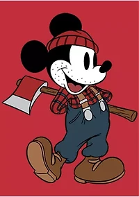 Lumberjack Mickey Crew Fleece Graphic Sweatshirt