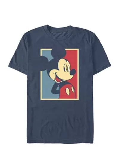 Big & Tall Mickey Red And Blue Graphic T-Shirt
