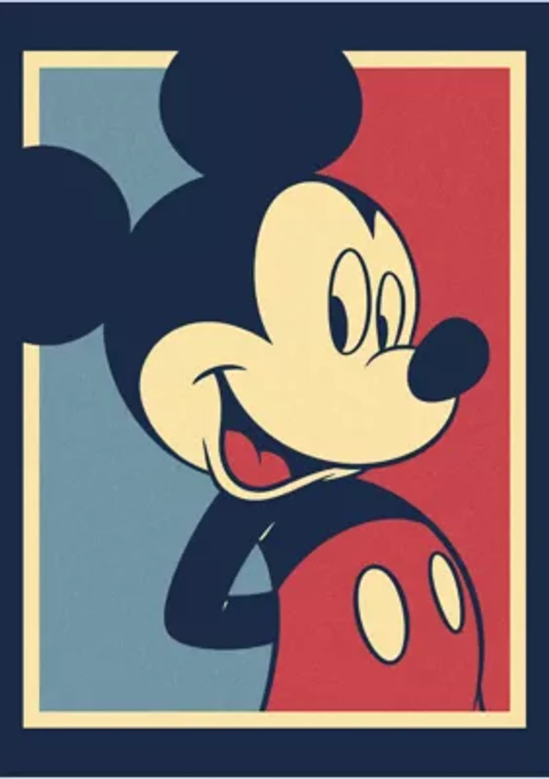 Big & Tall Mickey Red And Blue Graphic T-Shirt