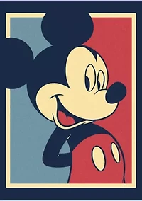 Big & Tall Mickey Red And Blue Graphic T-Shirt