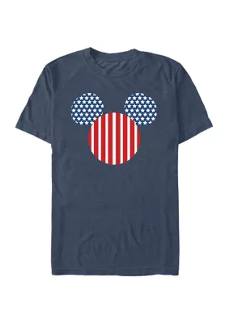 Big & Tall Mickey Flag Fill Graphic T-Shirt