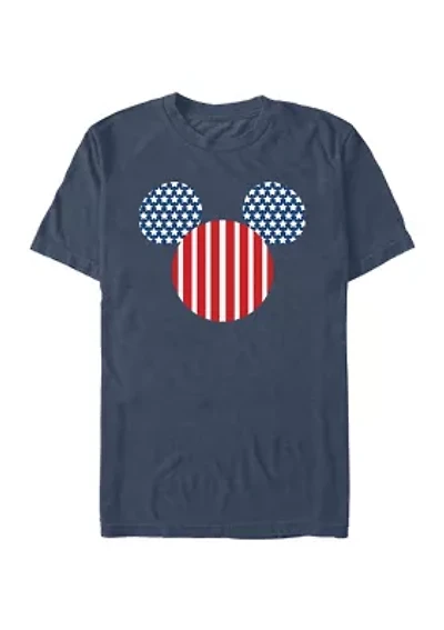 Big & Tall Mickey Flag Fill Graphic T-Shirt