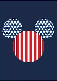 Big & Tall Mickey Flag Fill Graphic T-Shirt