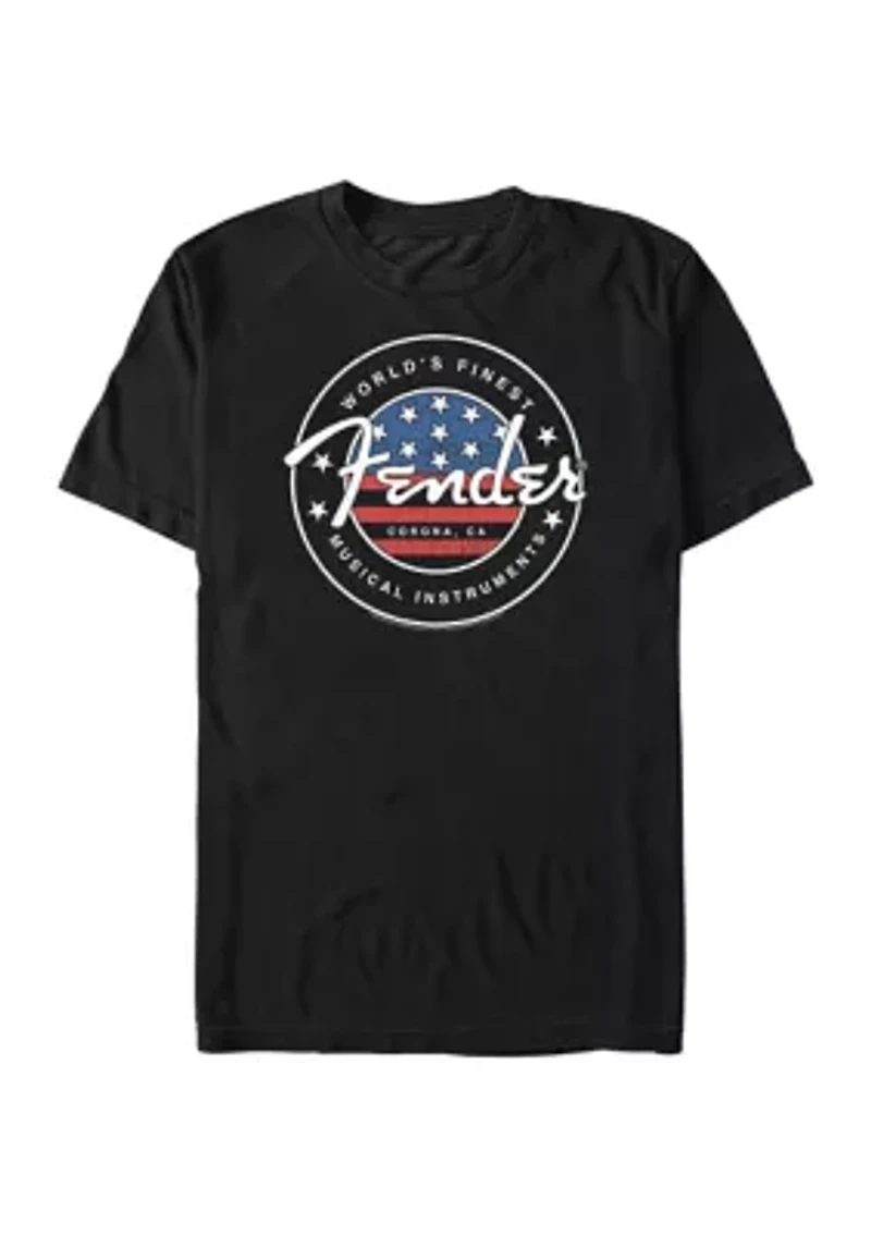 Big & Tall Flag Stamp Graphic T-Shirt