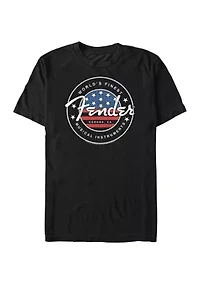 Big & Tall Flag Stamp Graphic T-Shirt