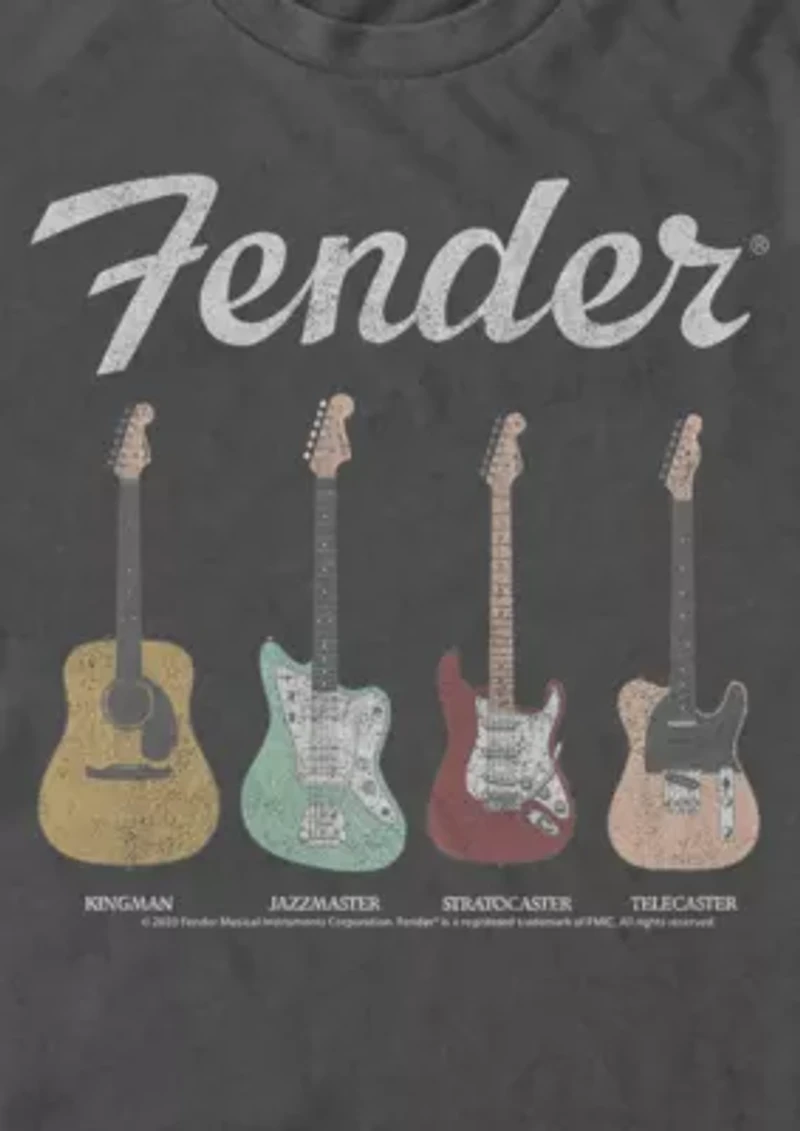 Guitars Distressed Graphic T-Shirt