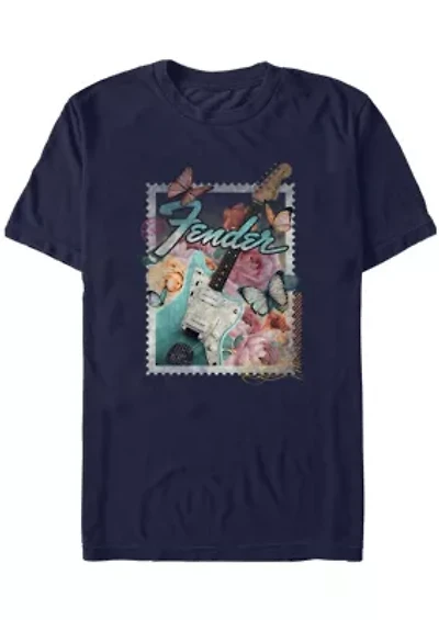 Stamp Electric Guitar Graphic T-Shirt