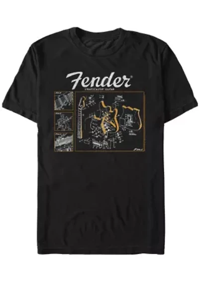 Guitar Parts Graphic T-Shirt