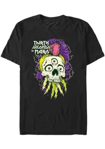 Mohawk Skull Graphic T-Shirt