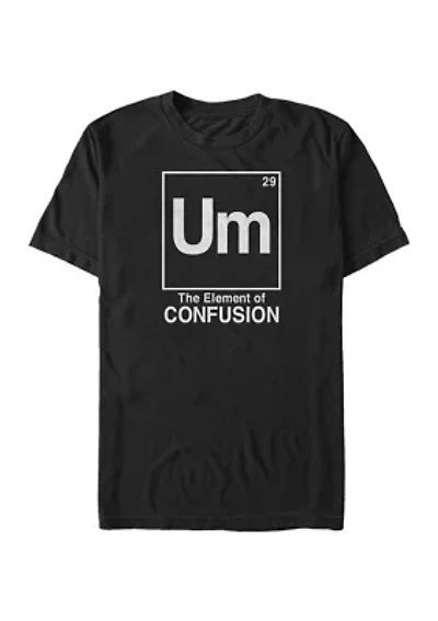 Big & Tall Generic Element of Confusion Graphic Short Sleeve T-Shirt