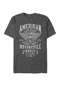 Big & Tall Generic Motorcycle Rally Graphic Short Sleeve T-Shirt