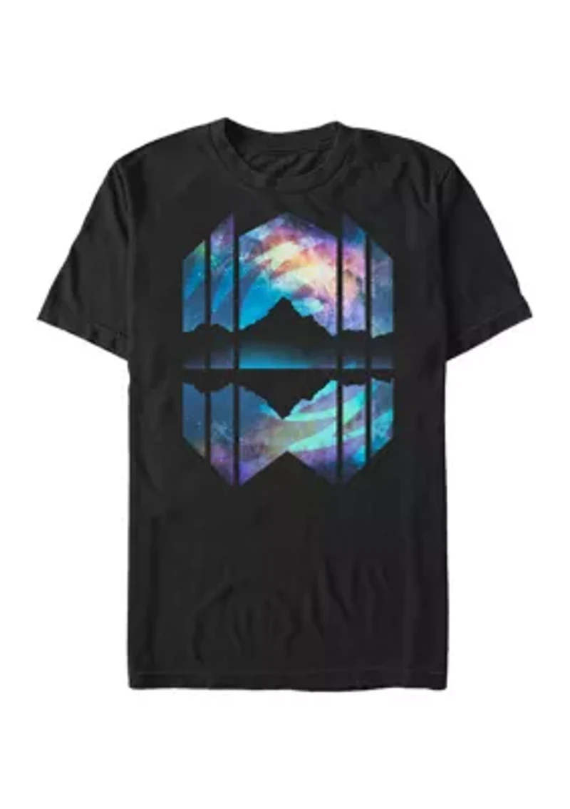Big & Tall Generic Night Mountain Graphic Short Sleeve T-Shirt