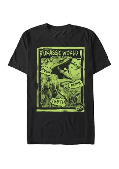 Big & Tall T Rex Neon Green Poster Short Sleeve Graphic T-Shirt