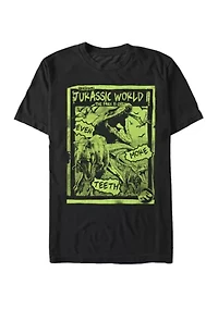 Big & Tall T Rex Neon Green Poster Short Sleeve Graphic T-Shirt