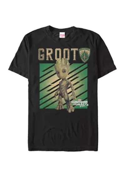 Big & Tall Guardians Of The Galaxy Groot Portrait Short Sleeve Graphic T-Shirt