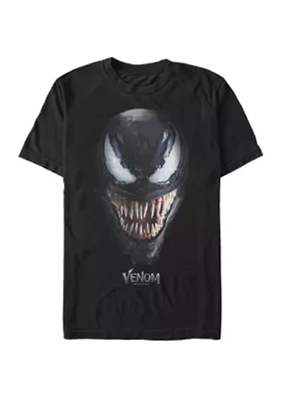 Big & Tall Venom Big Face Costume Short Sleeve Graphic T-Shirt