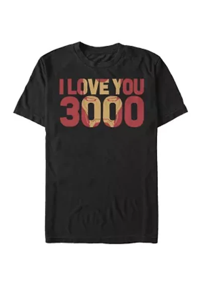 Big & Tall Marvel Love You 3000 Graphic Short Sleeve T-Shirt