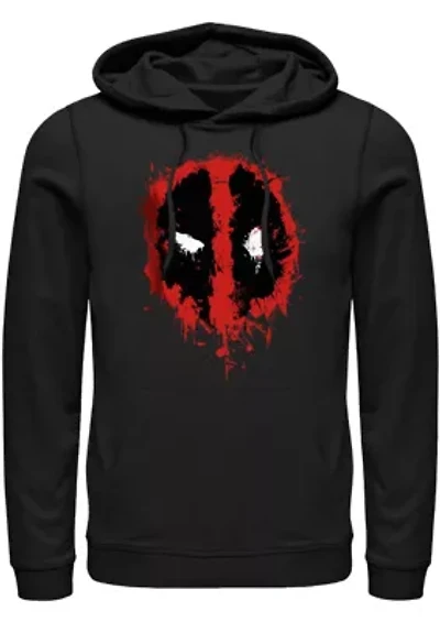 Deadpool Splatter Icon Graphic Fleece Hoodie