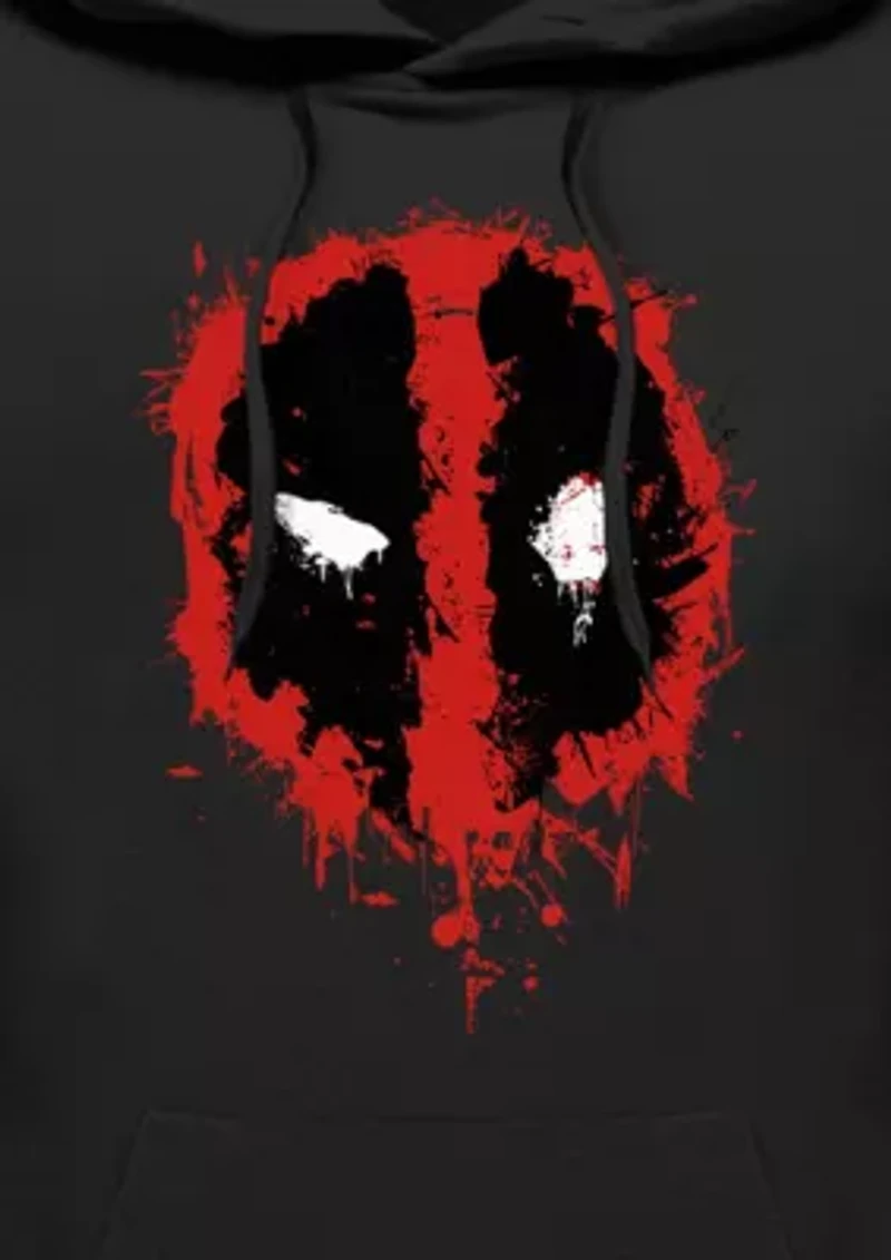 Deadpool Splatter Icon Graphic Fleece Hoodie
