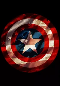 Big & Tall Marvel Flag Shield Graphic Short Sleeve T-Shirt
