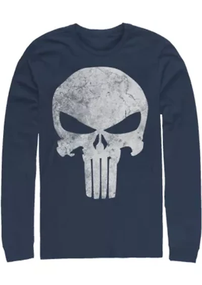 Punisher Distresskull Graphic Long Sleeve T-Shirt