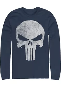 Punisher Distresskull Graphic Long Sleeve T-Shirt