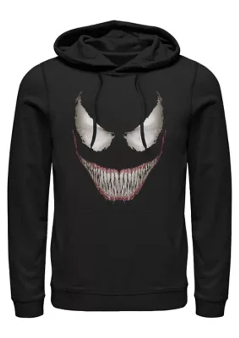 Venom Face Graphic Fleece Sweatshirt