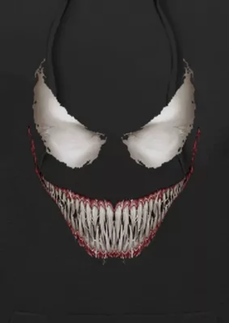 Venom Face Graphic Fleece Sweatshirt